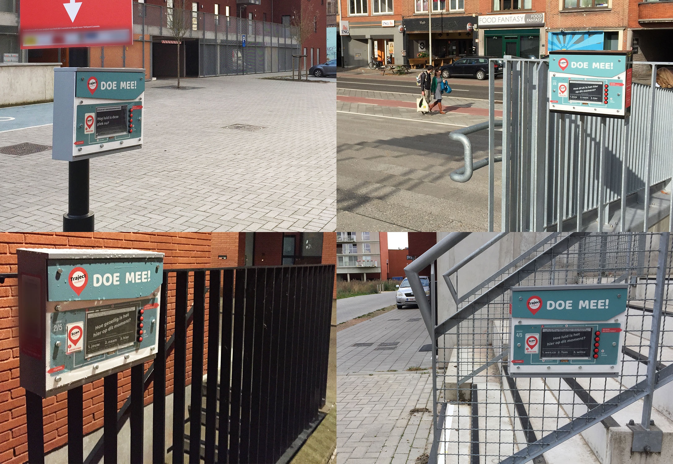 TrajectYourself polling checkpoints in different neighbourhood settings.